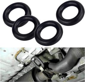 img 4 attached to Universal 4Pcs O-Ring Rubber Hanger: Effective Car Exhaust Insulator Bracket Bushing Mount