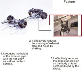 img 2 attached to Universal 4Pcs O-Ring Rubber Hanger: Effective Car Exhaust Insulator Bracket Bushing Mount