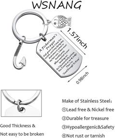 img 3 attached to 🎣 WSNANG Fisherman Anglers Gift: A Prayer Keychain for Fishing Enthusiasts