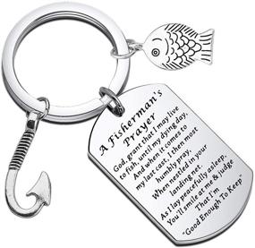 img 4 attached to 🎣 WSNANG Fisherman Anglers Gift: A Prayer Keychain for Fishing Enthusiasts