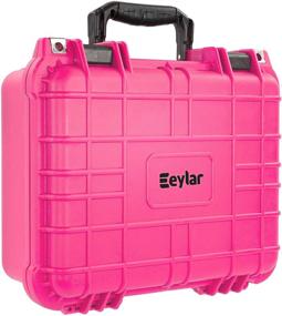 img 1 attached to 📷 Eylar Pink Protective Camera Case - Waterproof, Shockproof, TSA Approved - 13.37" x 11.62" x 6" - With Foam