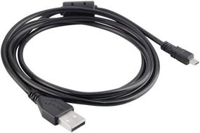 img 2 attached to Nikon CoolPix P90 - 1.5M / 59 Inches Black USB 2.0 A to 8-Pin Mini B Cable with Ferrite