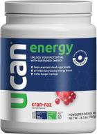 🥤 ucan keto energy powder - sugar free pre workout powder for men & women with superstarch - non-gmo, vegan, gluten free - cran-raz flavor - 30 servings logo