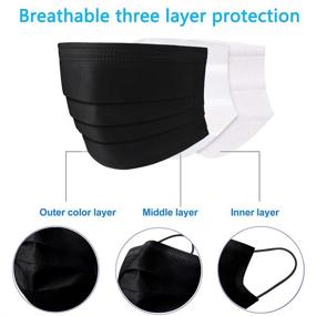 img 1 attached to 🎈 100PCS Breathable Filter Elastic: Convenient Disposable Option