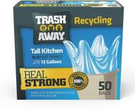 trash away recycling bags gallons logo