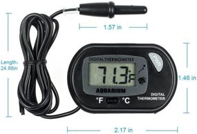 img 2 attached to 🌡️ Zacro LCD Digital Aquarium Thermometer: Accurate Fish Tank & Terrarium Water Temperature Monitoring