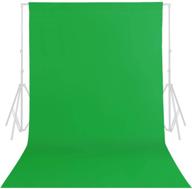📸 gfcc green screen backdrop - high-quality 6ft x 10ft polyester greenscreen background for professional photoshoots, video recording, and photography logo