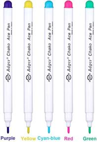 img 4 attached to 🎨 5 Color Water Soluble Fabric Marking Pens - Multi-Purpose Sewing Marking & Tracing Tools for DIY Projects and Parties