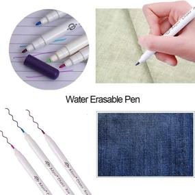 img 3 attached to 🎨 5 Color Water Soluble Fabric Marking Pens - Multi-Purpose Sewing Marking & Tracing Tools for DIY Projects and Parties