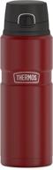 🍶 thermos stainless king vacuum-insulated drink bottle, 24 oz, matte red - best quality for hot or cold beverages логотип