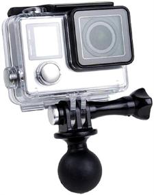 img 2 attached to Versatile QKOO Ball Mount Adapter for GoPro, Osmo Action & More - Secure Your Camera with 1-Inch Ball Head