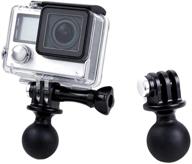 versatile qkoo ball mount adapter for gopro, osmo action & more - secure your camera with 1-inch ball head logo