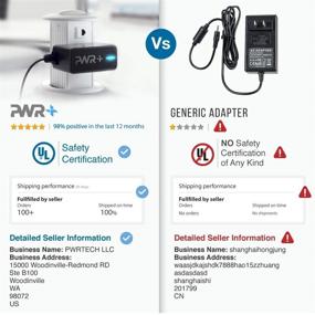 img 2 attached to 🔌 UL Listed Pwr+ Rapid 2A Charger for Acer One 10 S1002 N15P2 N15PZ - 6.5 Ft, Compatible with Chromo Inc, iRulu, Zeepad, Dragon Touch, AGPTek, KingPad, LA-520 LA-520W (Select Models Only)