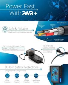 img 3 attached to 🔌 UL Listed Pwr+ Rapid 2A Charger for Acer One 10 S1002 N15P2 N15PZ - 6.5 Ft, Compatible with Chromo Inc, iRulu, Zeepad, Dragon Touch, AGPTek, KingPad, LA-520 LA-520W (Select Models Only)