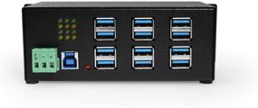 img 3 attached to 🔌 Coolgear 12-Port USB 3.0 Powered Hub - Industrial DIN-Rail Mount for PC-MAC