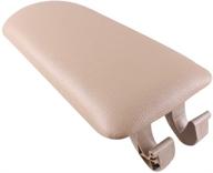 🚘 premium beige armrest cover lid for audi a4 b6 b7 2002-2007 - protect & upgrade your car's center console! logo