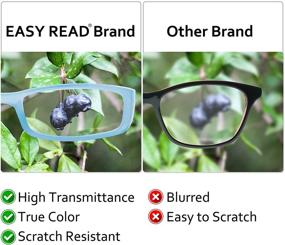 img 1 attached to 👓 Elegant Rectangular Reading Glasses for Women - 4 Pack Fashion Eyeglasses with Spring Hinge, Colorful Ladies Readers