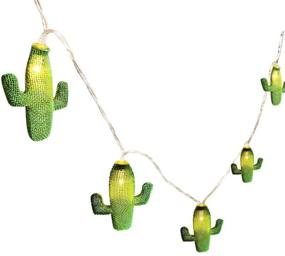 img 4 attached to 10.3 FT Cactus String Lights - Twinkle Star 20 LED Battery Operated Metal String Lights for Indoor Wedding Party Christmas Harvest Festival Wall Decoration