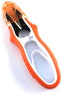 🔧 ultra-sharp thread snips: multipurpose u-type scissor cutter with protective cover - ideal for diy supplies by weishidai (orange) logo