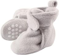 👣 luvable friends cozy fleece booties for unisex baby - a perfect footwear choice logo
