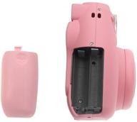 forapid pink battery door cover for fujifilm instax mini 8/9 - replacement or backup logo