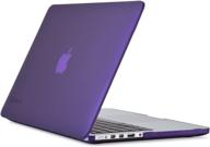 🍇 speck products seethru satin soft touch, hard shell case for 13-inch macbook pro with retina display - grape purple (spk-a1891): enhance your mac protection & style logo