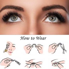 img 1 attached to 👀 InBrave Dramatic Look 3D Mink False Eyelashes - 5 пар | Высокий объем накладных ресниц из искусственного меха | Пушистые ресницы для женщин | Многоразовые оптовые закупки