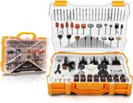 enhance your rotary tool with towallmark 300-piece universal accessories kit for easy cutting, grinding, sanding, and polishing logo