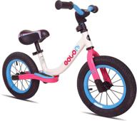 kookido softail sport balance bike: air tires, rear suspension, 12 inch pedal-free kids bike (ages 3-6) logo