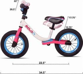 img 2 attached to KOOKIDO Softail Sport Balance Bike: Air Tires, Rear Suspension, 12 inch Pedal-Free Kids Bike (Ages 3-6)