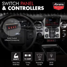 img 2 attached to 🔌 Abrams Taurus Premium 12V Switch Box Panel - Enhancing Control with LED Rocker Switches and Momentary Plate - Compact Dimensions: 3.87"L x 2.2"H x 1.57"D