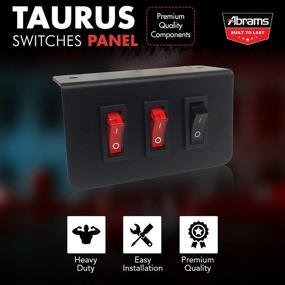 img 3 attached to 🔌 Abrams Taurus Premium 12V Switch Box Panel - Enhancing Control with LED Rocker Switches and Momentary Plate - Compact Dimensions: 3.87"L x 2.2"H x 1.57"D