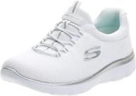 👟 skechers women's summits sneakers white: stylish and comfortable athletic shoes for women logo