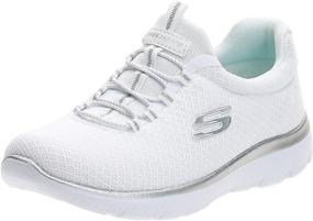 img 4 attached to 👟 Skechers Women's Summits Sneakers White: Stylish and Comfortable Athletic Shoes for Women