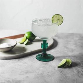 img 3 attached to 🌵 Set of 4 Libbey Cactus Margarita Glasses