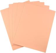 🏡 homeford plain eva foam sheets: peach-colored, 9-inch x 12-inch, pack of 5 - ideal for crafts and diy projects logo