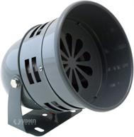 🚨 гудок-сирена vixen horns vxs4006 серого цвета, приводимая в действие электродвигателем с металлическим корпусом: мощная система воздушной тревоги. логотип
