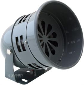 img 3 attached to 🚨 Vixen Horns VXS4006 12V Gray Electric Motor Driven Metal Alarm/Siren: Powerful Air Raid Alert System