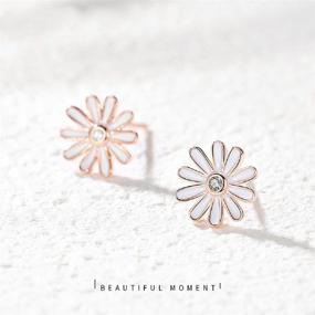 img 1 attached to 🎂 Birthday Jewelry for Girls: Sterling Silver Earrings