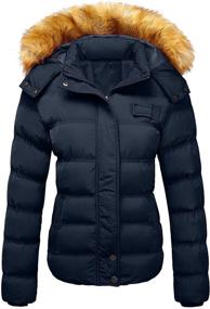 img 4 attached to 🧥 YXP Women's Winter Quilted X-Large Coat, Jacket & Vest Collection