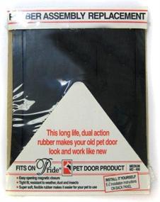 img 2 attached to 🐾 Pride Pet Doors Rubber Replacement Assembly for Improved Pet Door Functionality