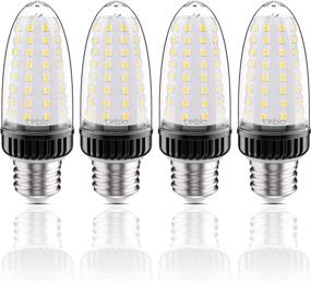 img 4 attached to 🕯️ Tebio LED E26 Candle Bulb 20W: Enhance Your Space with Middle Edison Screw Corn Bulb