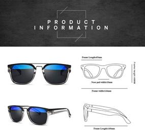 img 2 attached to 🕶️ TACUV400 Nautical Sunglasses: Polarized Protection for Men and Women - Two-tone UV400 Cycling Sunglasses