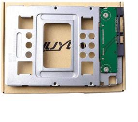img 2 attached to 🔁 HUYUN 2.5" SSD to 3.5" SATA HDD Adapter Caddy Tray - Hot Swap Plug, 654540-001