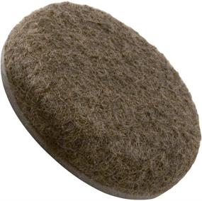 img 3 attached to 🪑 1 Inch Brown Formed Felt Furniture Movers for Hardwood Floors - 20 Count, Super Sliders 4338595N