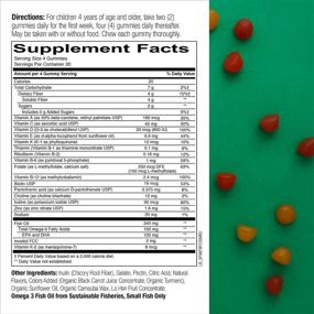 img 2 attached to 🍬 SmartyPants Kids Formula & Fiber Daily Gummy Multivitamin: Digestive Health Fiber, Immunity Boost Vitamins C, D3, & Zinc, Omega-3 Fish Oil (EPA & DHA), B6, Methyl B12, 120 Count