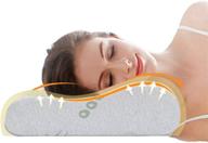 🌙 ecosafeter cervical contour memory foam pillow - orthopedic neck pillow for deep sleep, soft yet supportive, washable and hypoallergenic, not standard size logo