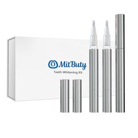img 4 attached to 😁 MitButy Teeth Whitening Pen (3 Pack) with 30% Carbamide Peroxide Gel - Safe, Effective, No Sensitivity, Painless, Travel-Friendly, Pro Whitening Gel Pens for a Gorgeous White Smile