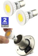 srrb direct led replacement r12 ba15s bulb for rv camper 🔆 trailer, marine boat, and motorhome - 12v/24v ac/dc, natural white (3 watt) logo