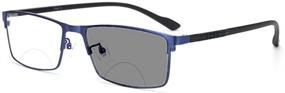 img 4 attached to Stylish Men's Bifocal Reading Glasses: Sun Photochromic Lens, Metal Frame, Transition for Presbyopia